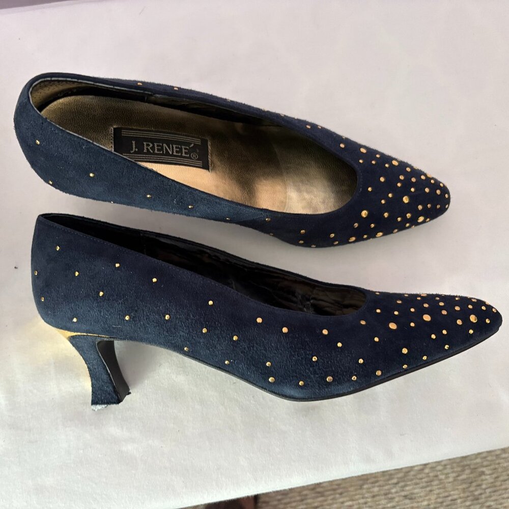J. Renee Navy Blue Shoes (Size 8)